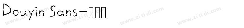 Douyin Sans字体转换